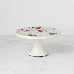 Buy 😍 Kate Spade Vintage Cherry Dot Cake Plate 👍