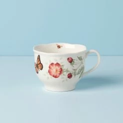 Outlet 🥰 Lenox Butterfly Meadow 2-Piece Latte Mug Set 👍