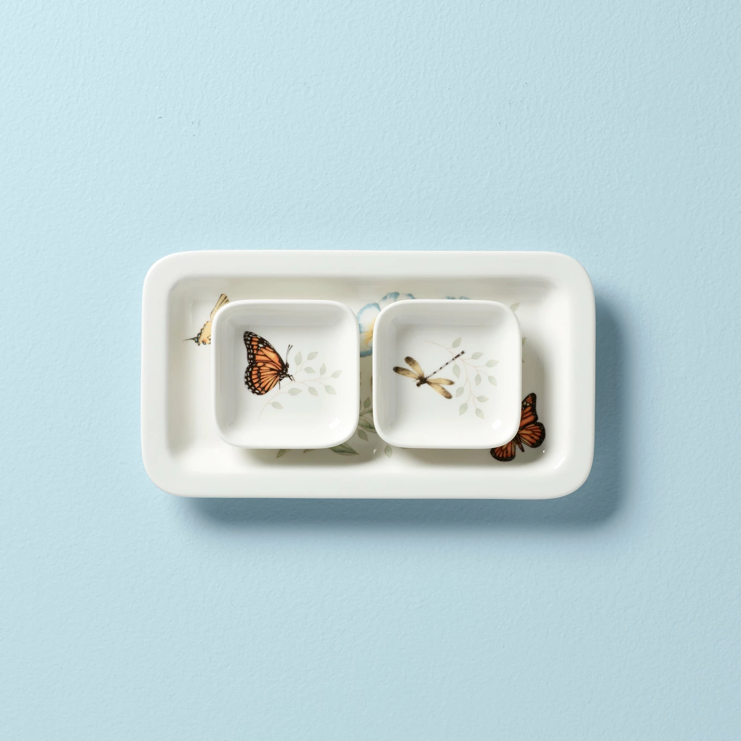 Promo β€οΈ Lenox Butterfly Meadow Sushi Plate & Bowls π 3 Promo β€οΈ Lenox Butterfly Meadow Sushi Plate & Bowls π