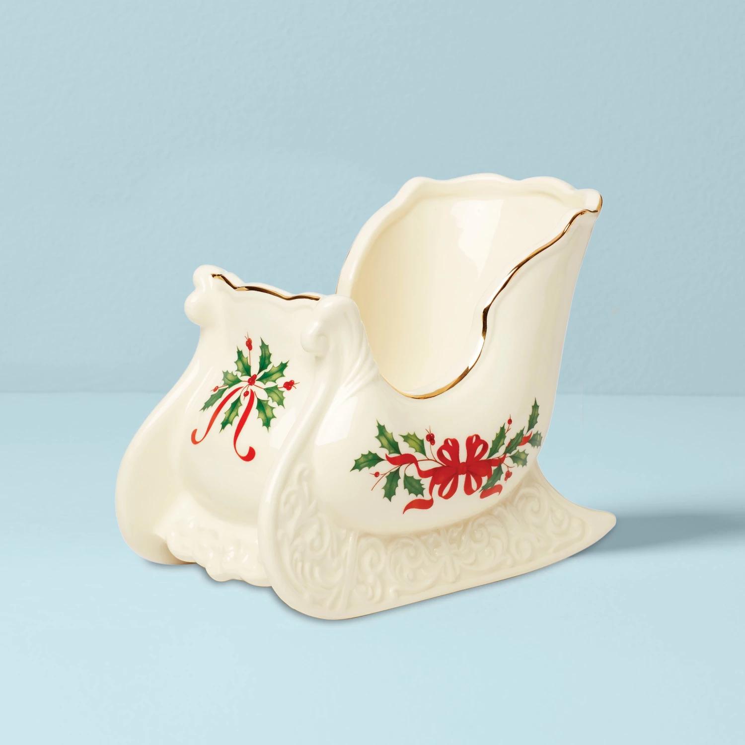 Cheap π€© Lenox Holiday Sleigh Centerpiece Bowl π€© 3 Cheap π€© Lenox Holiday Sleigh Centerpiece Bowl π€©