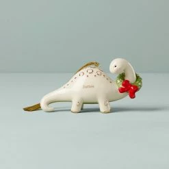 Hot Sale 👏 Lenox Dinosaur & Wreath Ornament 👍