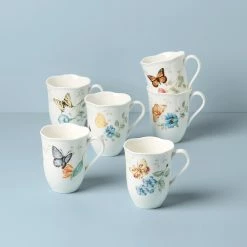 Flash Sale 😍 Lenox Butterfly Meadow 6-Piece Mug Set ✔️