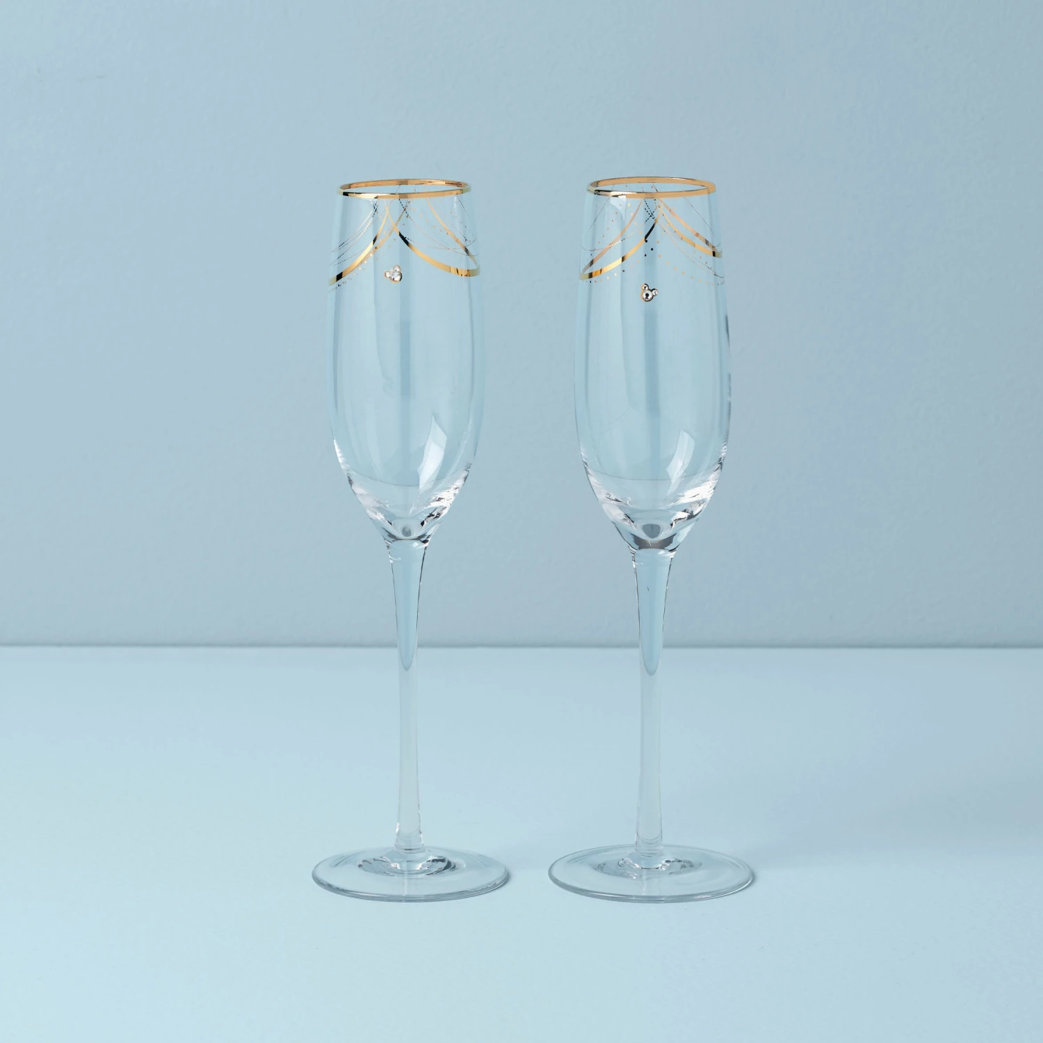 Brand new π Lenox Disney Bridal 2pc Toasting Flutes π 3 Brand new π Lenox Disney Bridal 2pc Toasting Flutes π