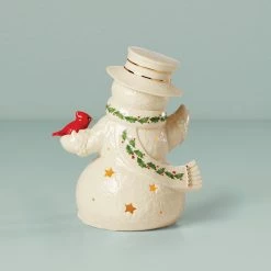 Discount 😉 Lenox Snowman Lit Figurine 💯 -lenox Sales Store 892960 w11