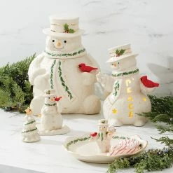 Discount 😉 Lenox Snowman Lit Figurine 💯 -lenox Sales Store 892960 w12