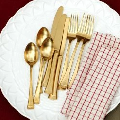 Top 10 🔥 Lenox Portola Gold 20-Piece Flatware Set 🛒 -lenox Sales Store 893172 877880 894303 894304 894333 893875 893877 LHOL 22 FEA 16