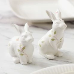 Best Pirce 🤩 Lenox Butterfly Meadow Bunny Salt & Pepper 🥰 -lenox Sales Store 893456 w13