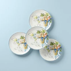 New π₯° Lenox Autumn Studio 4-Piece Accent Plate Set π