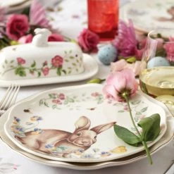 Wholesale 👍 Lenox Butterfly Meadow Bunny 4-Piece Accent Plate Set 🌟 -lenox Sales Store 893465 w15