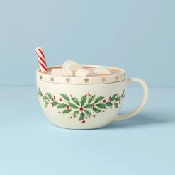 Top 10 🔥 Lenox Holiday Cocoa Mug Covered 🍬 Candy Dish 🌟