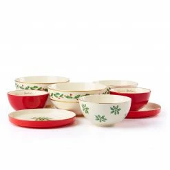 Best deal 😍 Lenox Holiday Luna 8-Piece Nesting Dinnerware Set 🎉 -lenox Sales Store 893494 w14