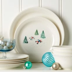 Brand new 🥰 Lenox Profile Snow Day 4-Piece Dinner Plate Set 👍 -lenox Sales Store 893508 w11