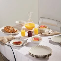 Cheapest 💯 Lenox French Perle Scallop 4-Piece Accent Plate Set ✨ -lenox Sales Store 893544 w11