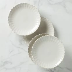 Discount ⌛ Lenox French Perle Scallop 4-Piece Dinner Plate Set 🧨