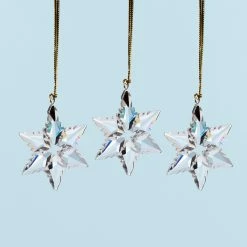 Deals 👏 Lenox Mini 3-Piece Optic Snowflake Ornament Set 🛒