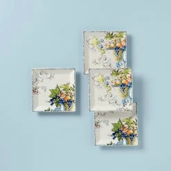 Budget β¨ Lenox Autumn Studio 4-Piece Square Party Plate Set β