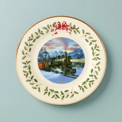 Discount 🛒 Lenox 2021 Holiday Train Plate 🛒