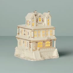 Cheap 🥰 Lenox Mistletoe Park Light-Up Victorian House Figurine 🎉