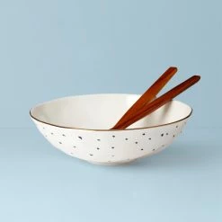 Discount ⌛ Lenox Blue Bay Salad Bowl & Server Set 🔥