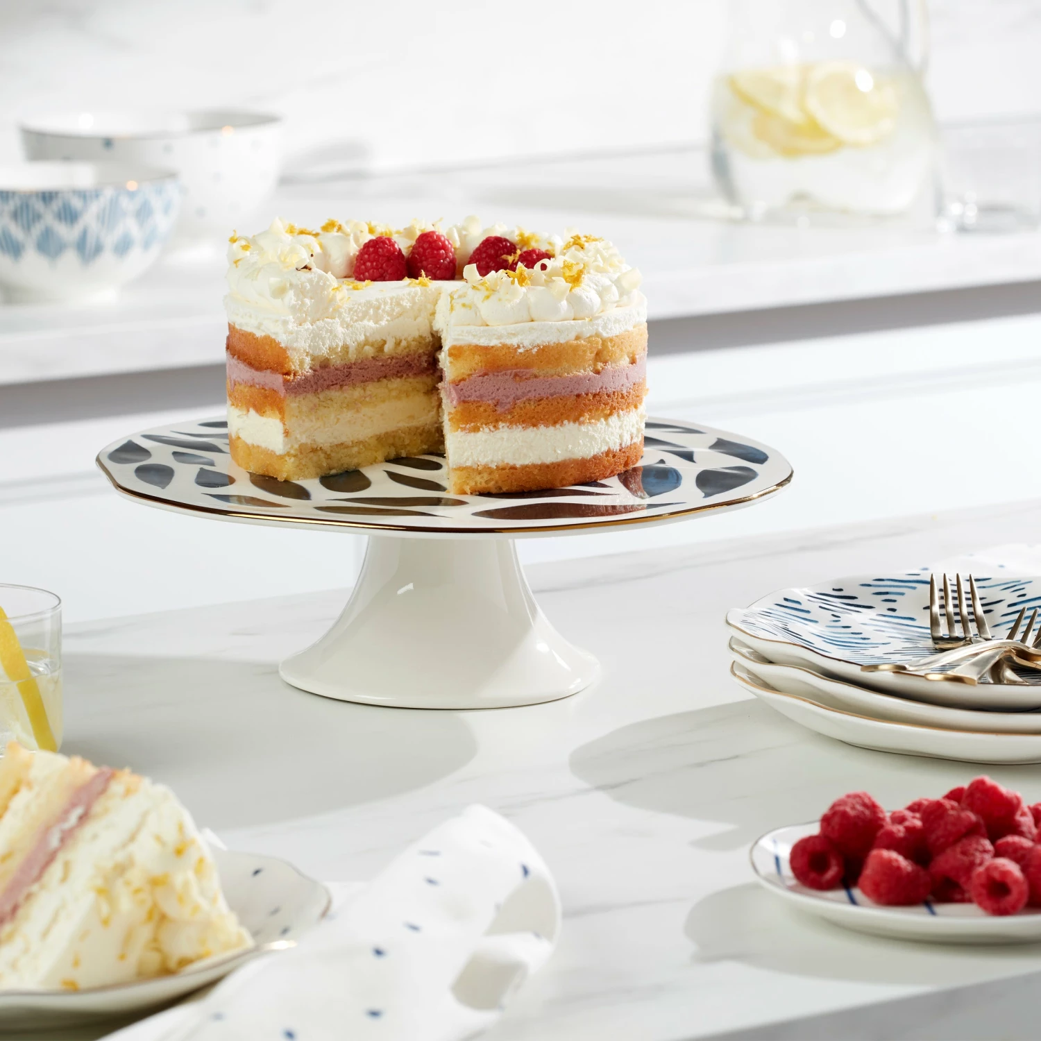 Budget π₯° Lenox Blue Bay Cake Plate π€© 4 Budget π₯° Lenox Blue Bay Cake Plate π€© - Image 2