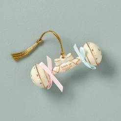 Outlet ✔️ Lenox 2022 Baby's 1st 🎁 Christmas Rattle Ornament 🔥