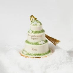 Buy 🧨 Lenox 2022 Our 1st ❄ Christmas Together Cake Ornament 🧨 -lenox Sales Store 893711 LHOL 22 FEA 1