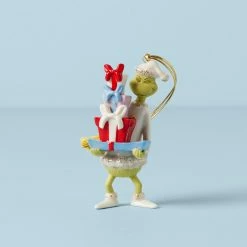 Buy 😍 Lenox The Grinch With All The Gifts Ornament 👏