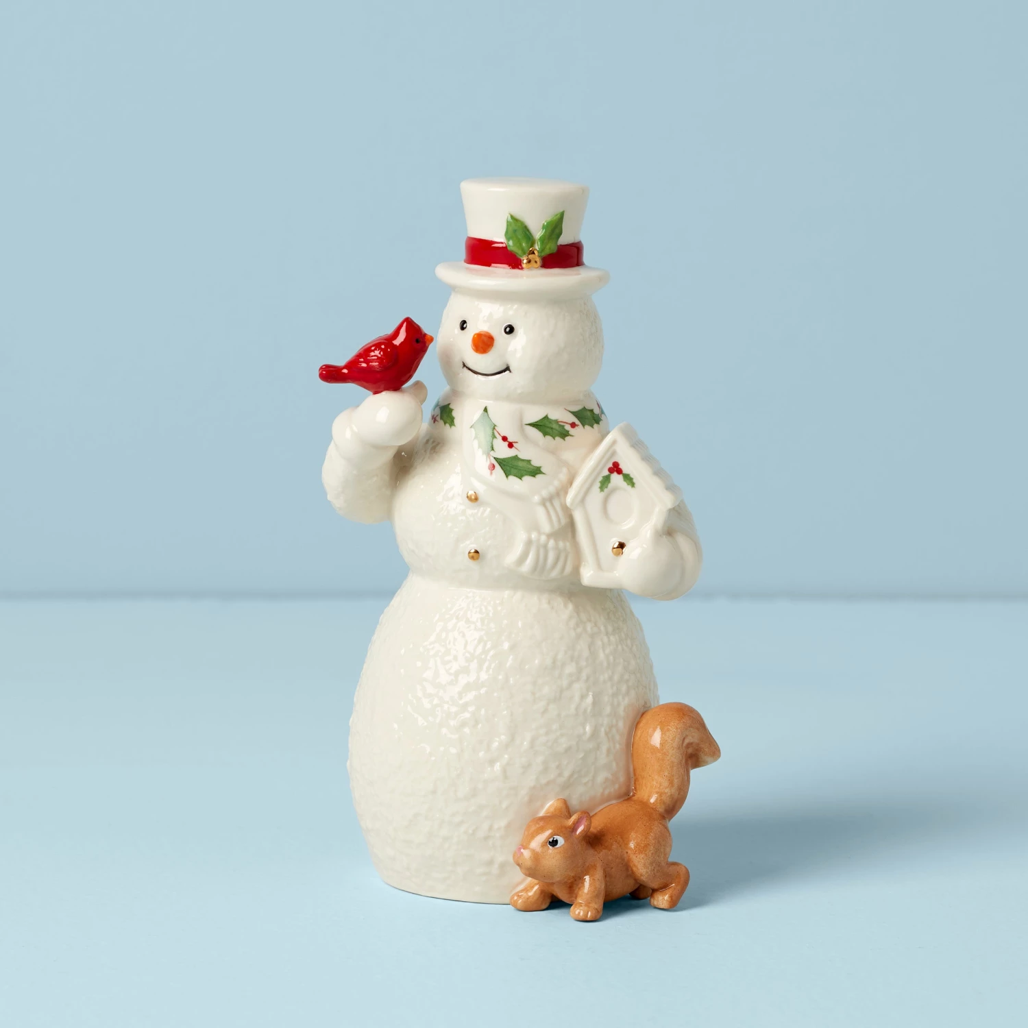 New ❤️ Lenox 2022 Snowman With Cardinal Figurine ⌛ 3 New ❤️ Lenox 2022 Snowman With Cardinal Figurine ⌛