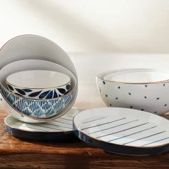 Best reviews of ⌛ Lenox Blue Bay Luna 8-Piece Nesting Dinnerware Set 🥰 -lenox Sales Store 893845 w14