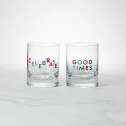 Deals ✨ Kate Spade Celebrate 2-Piece Double Old Fashioned Glass Set ❤️