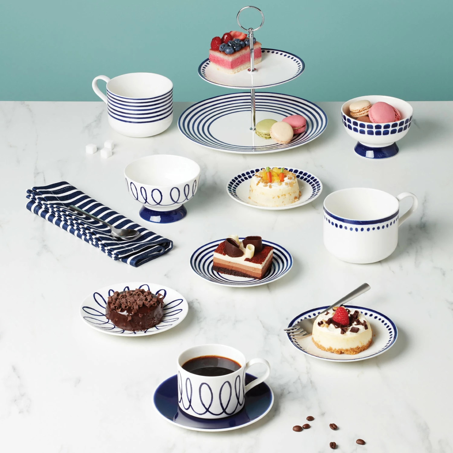 Cheapest π Kate Spade Charlotte St 4pc Tidbit Plates 𧨠4 Cheapest π Kate Spade Charlotte St 4pc Tidbit Plates 𧨠- Image 2