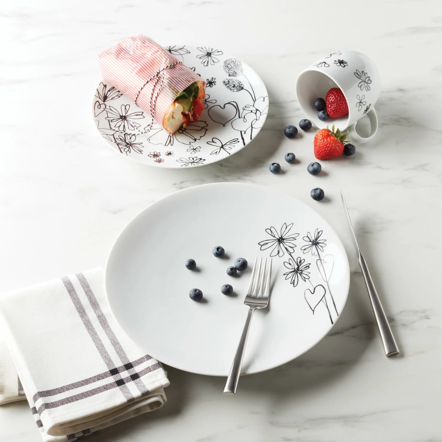 Best deal βοΈ Kate Spade Garden Doodle Accent Plate, S/4 π 4 Best deal βοΈ Kate Spade Garden Doodle Accent Plate, S/4 π - Image 2