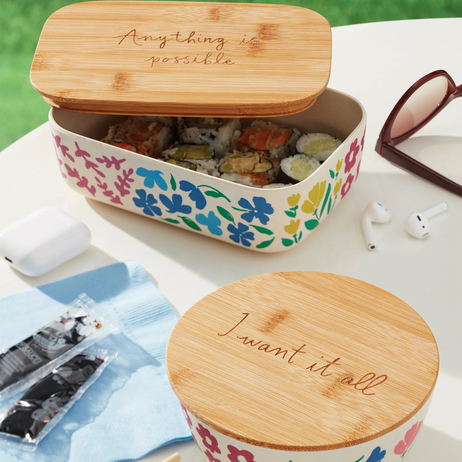 Budget 𧨠Kate Spade Floral Fields Container, S/2 𧨠4 Budget 𧨠Kate Spade Floral Fields Container, S/2 𧨠- Image 2