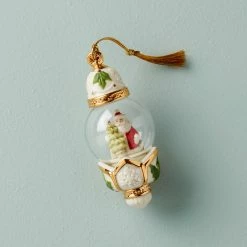 Cheap 👍 Lenox Santa Globe Ornament 🧨