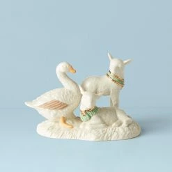 Deals 👍 Lenox First Blessing Goose & Lambs Figurine 🔥