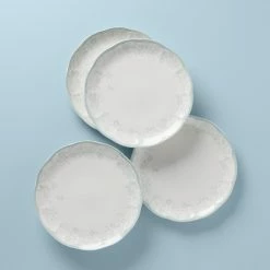 Outlet β¨ Lenox Butterfly Meadow Cottage 4-Piece Dinner Plates β€οΈ