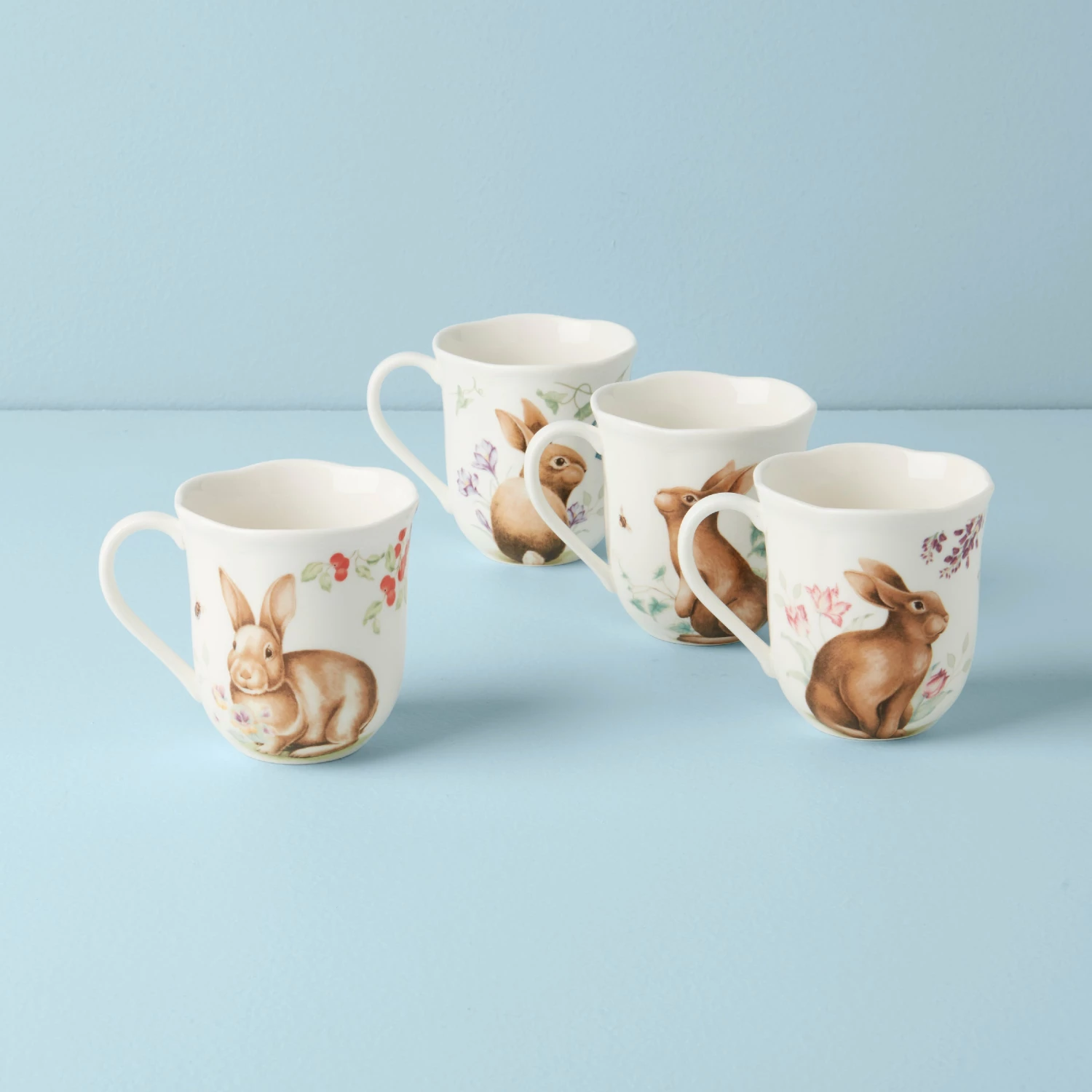 Hot Sale ✨ Lenox Butterfly Meadow Bunny 4pc Mugs ✨ 4 Hot Sale ✨ Lenox Butterfly Meadow Bunny 4pc Mugs ✨ - Image 2