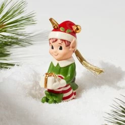Discount 😉 Lenox 🎄 Christmas Elf Ornament 🥰 -lenox Sales Store 894163 LHOL 22 FEA 1