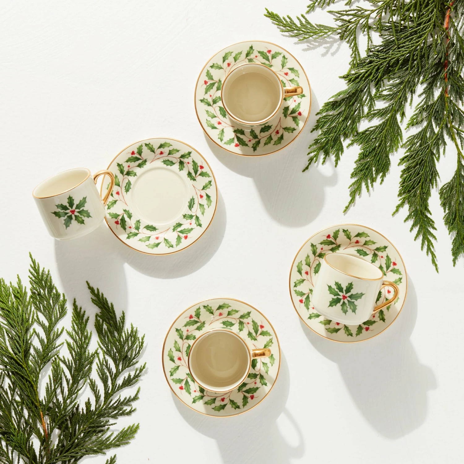 Hot Sale π Lenox Holiday Espresso Cup & Saucer, S/4 β 4 Hot Sale π Lenox Holiday Espresso Cup & Saucer, S/4 β - Image 2
