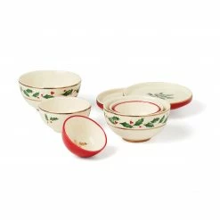 Cheapest ❤️ Lenox Holiday Mini Luna 8pc Nesting Dinnerware Set ❤️ -lenox Sales Store 894180 w12