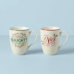 Best reviews of 🥰 Lenox Holiday Naughty & Nice Mug Set 😍