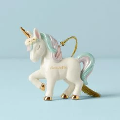 Best Pirce 😉 Lenox Personalized Prancing Unicorn Ornament 🔔