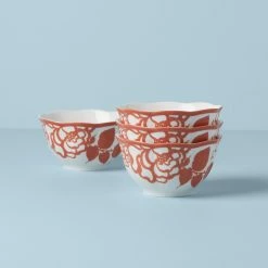 Outlet 🎁 Lenox Butterfly Meadow Cottage 4-Piece Rice Bowls 😍 -lenox Sales Store 894282 W10 eec76423 dc52 4a55 97db 8c1bd24798dd