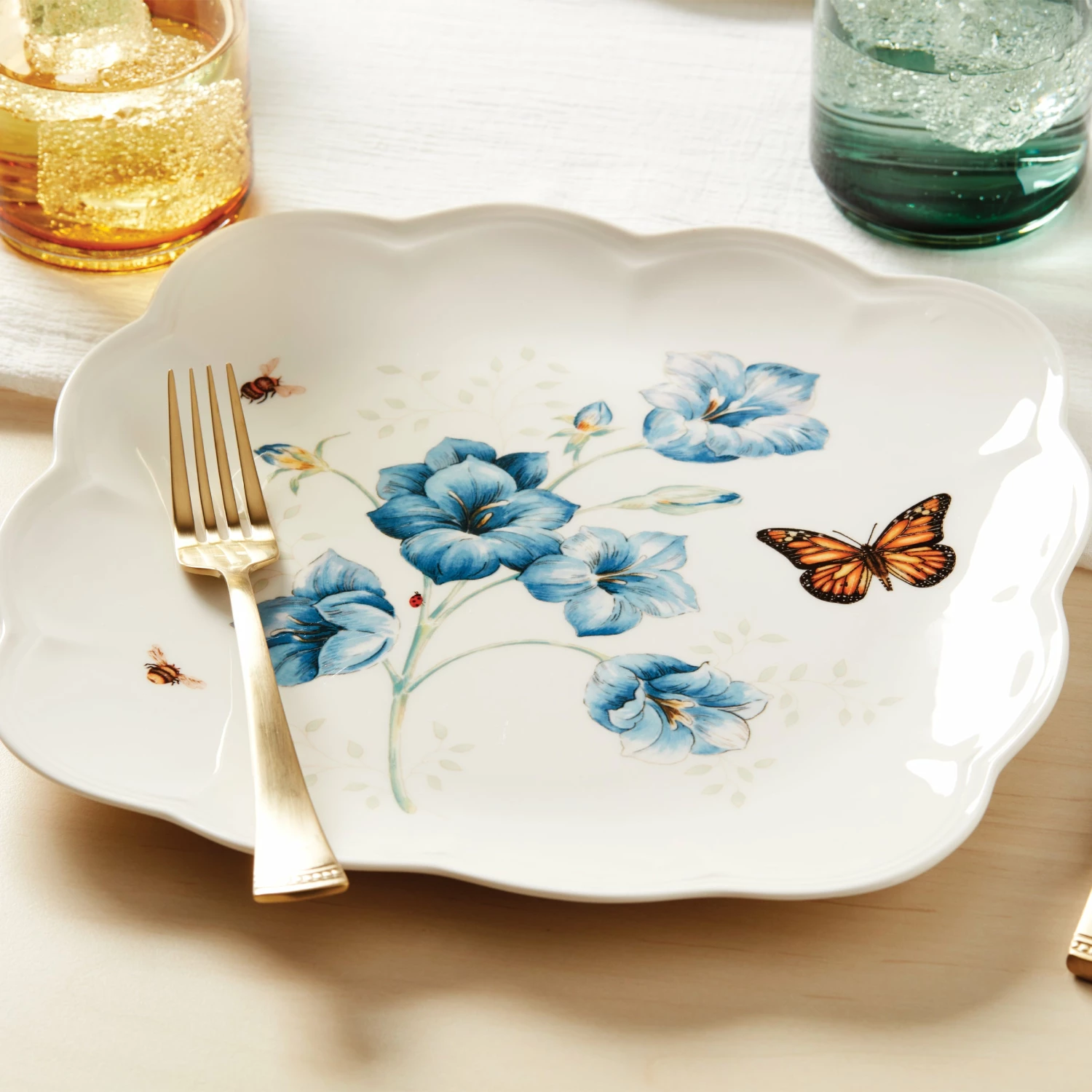 Promo π Lenox Butterfly Meadow Square 4pc Dinner Plates π 4 Promo π Lenox Butterfly Meadow Square 4pc Dinner Plates π - Image 2