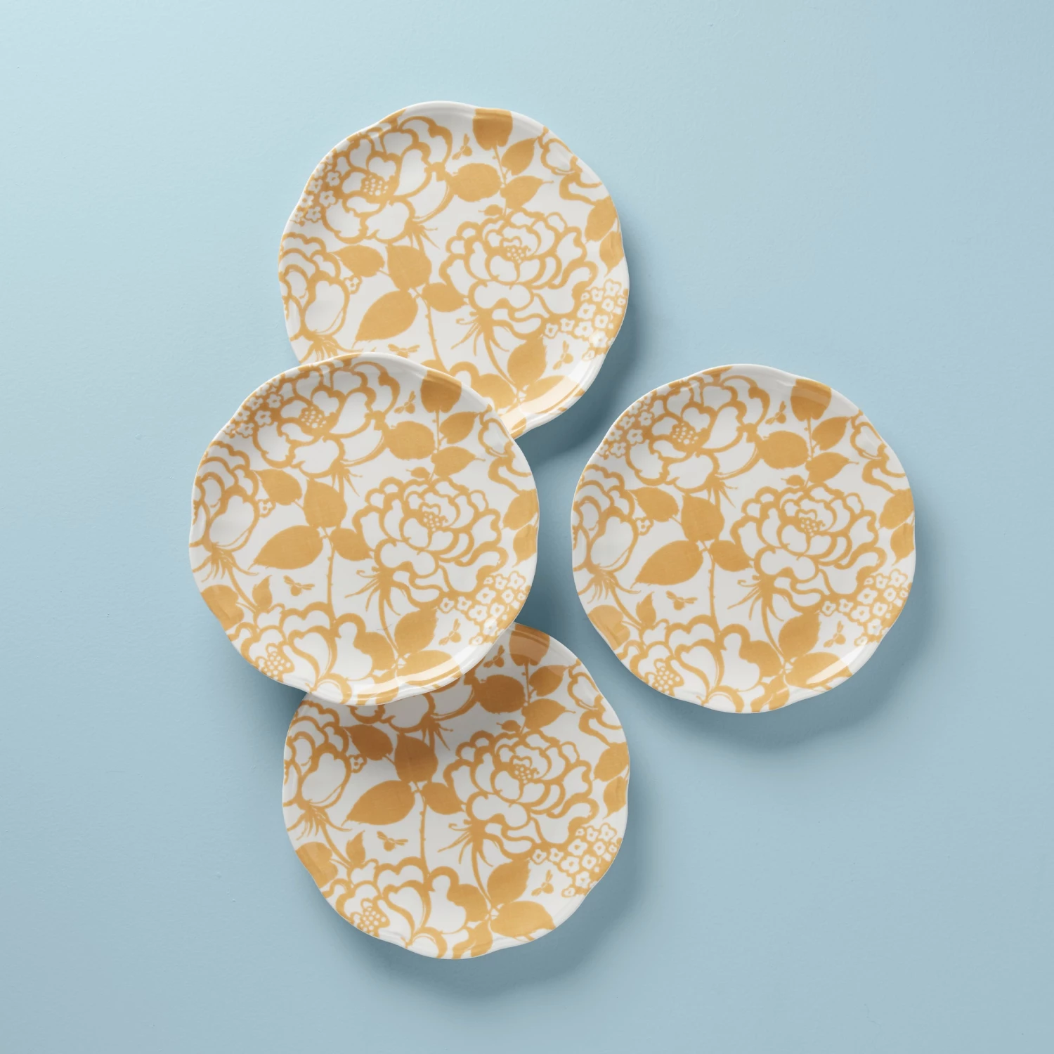 Promo ✨ Lenox Butterfly Meadow Cottage 4-Piece Accent Plates ⌛ 3 Promo ✨ Lenox Butterfly Meadow Cottage 4-Piece Accent Plates ⌛