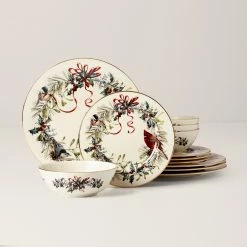 Coupon 😉 Lenox Winter Greetings 12-Piece Dinnerware Set 😀