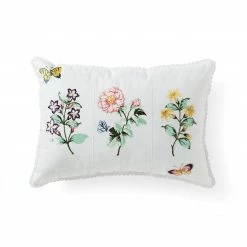 Best Pirce 🥰 Lenox Butterfly Meadow Floral Study Pillow 14x20 🔥