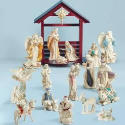 Best deal ⭐ Lenox 2022 First Blessing 19-Piece Nativity Set ❤️