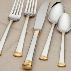 New 🥰 Lenox Eternal Gold 5-piece Place Setting 😀 -lenox Sales Store 9828092 w1 9b796087 103c 4213 aee7 40c2d8a38f7a